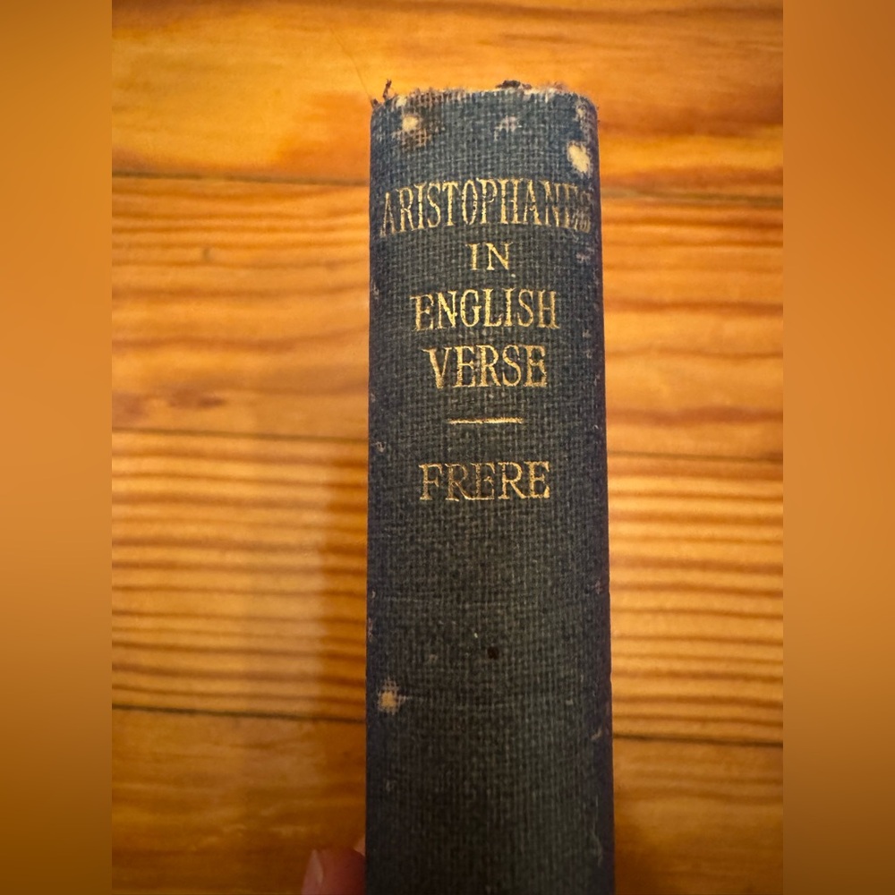 ANTIQUE BOOK Aristophanes